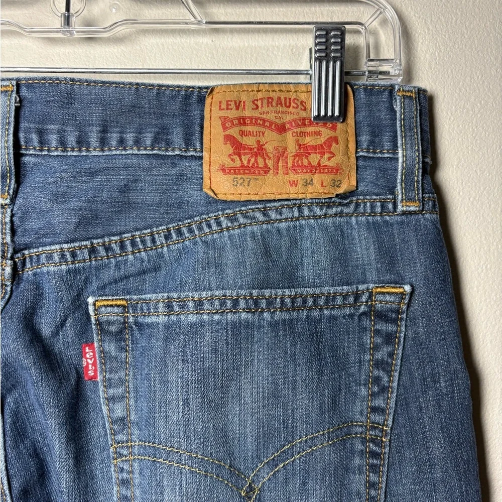 Levi’s Mens 527 Slim Fit Bootcut Jeans Size 34X32